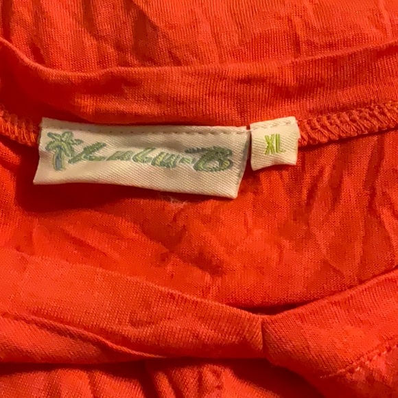 Pop of orange long tunic very cute. Lula B - Picture 3 of 3